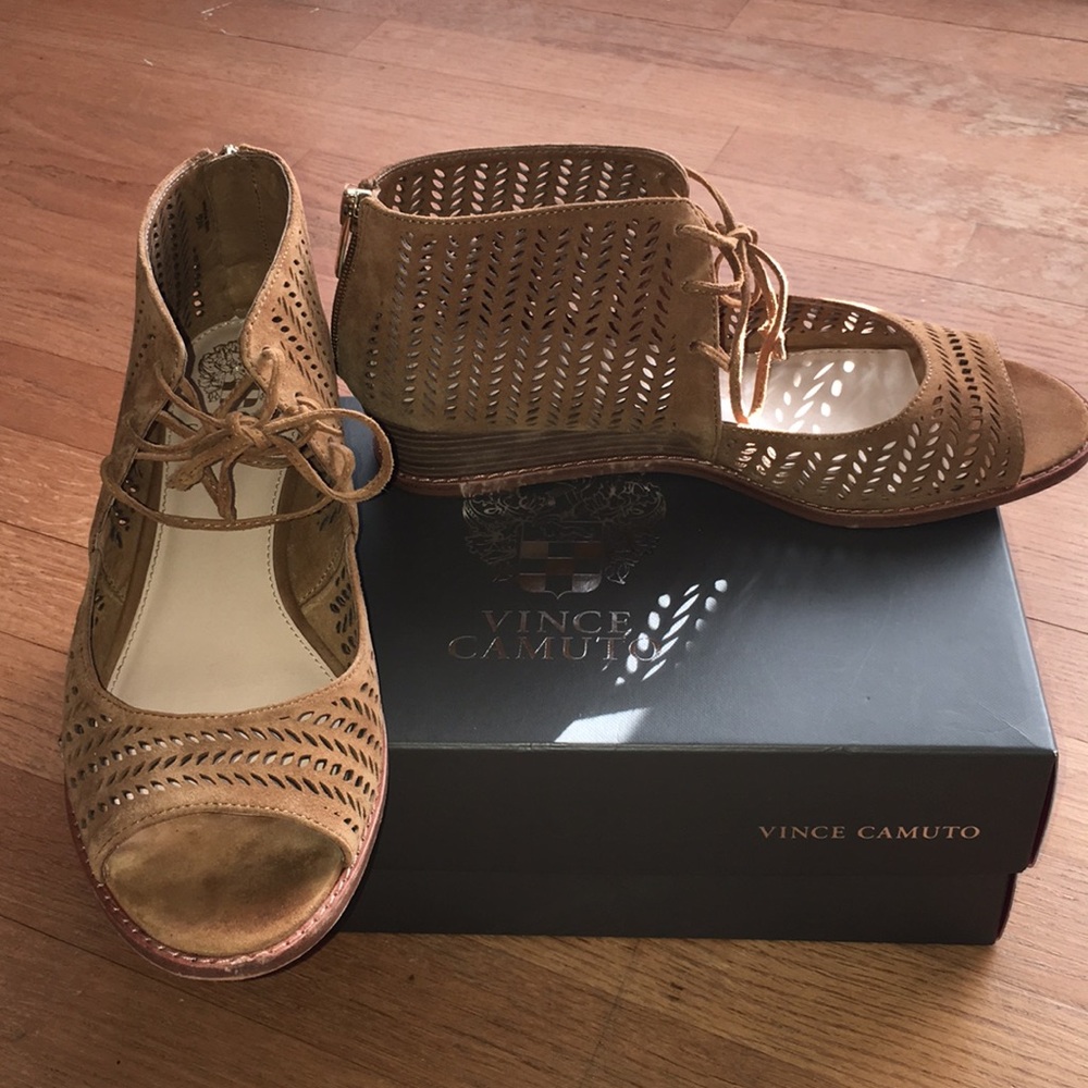Vince Camuto Remme Cutout Sandals in New Rust
